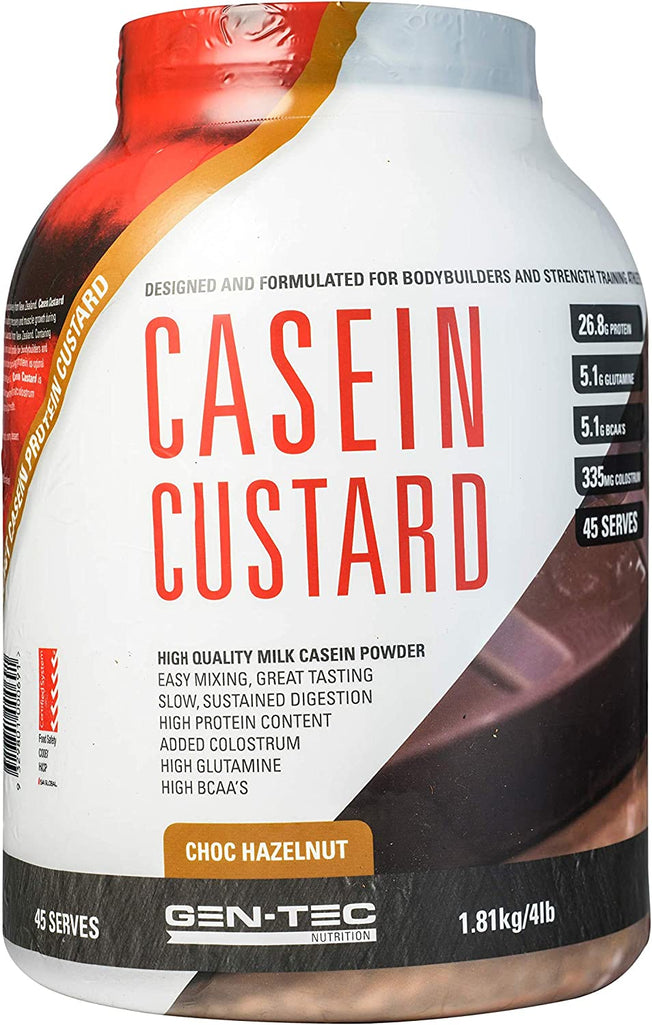 Casein Custard Chocolate Hazelnut Powder, 1.8 Kilograms