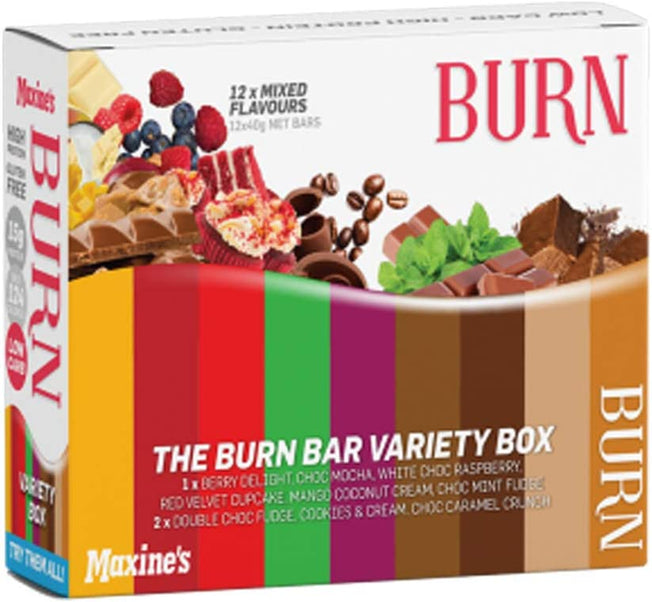 Burn Variety Box Protein Bars 12 X 40 G