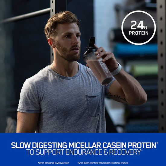 Gold Standard 100% Casein Protein Powder, Vanilla Flavour, 821G