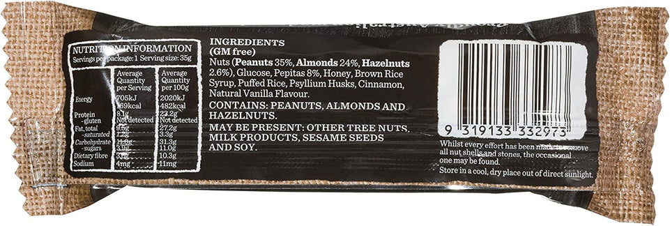 Nut Bar Almond, Hazelnut & Vanilla, 5-Pack (175G)