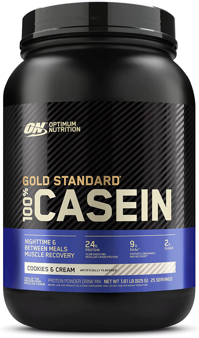 Gold Standard 100% Casein Protein Powder, Cookies and Cream, 2 Pound