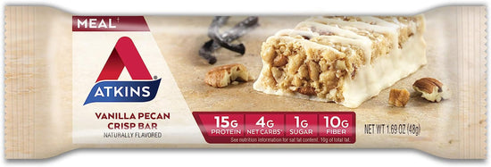 Protein-Rich Meal Bar, Vanilla Pecan Crisp, Keto Friendly, 5 Count