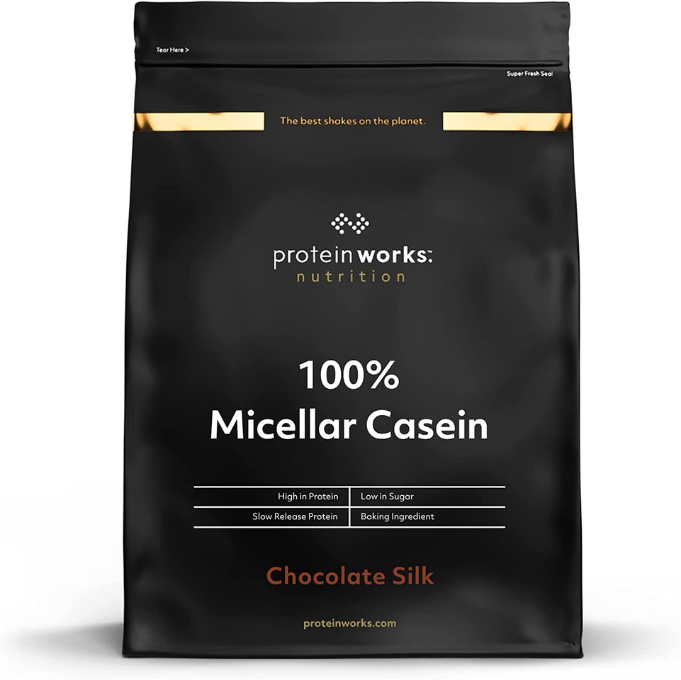 100% Micellar Casein Protein Powder | Slow Release Protein Shake | Amino Acids | High Protein |  | Strawberries 'N' Cream | 2 Kg