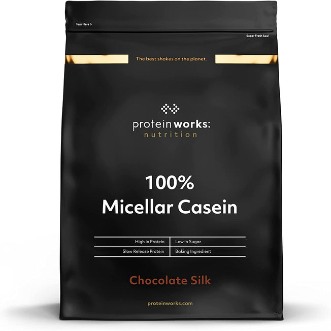 100% Micellar Casein Protein Powder | Slow Release Protein Shake | Amino Acids | High Protein |  | Chocolate Silk | 1 Kg