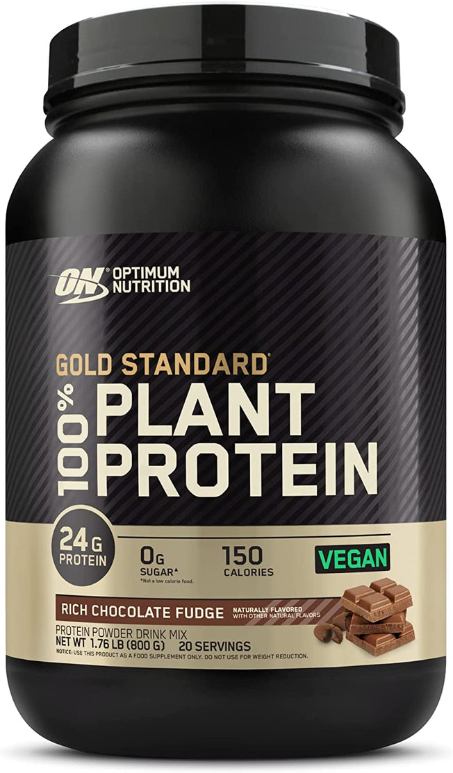 Gold Standard 100% Plant Protein, Rich Chocolate Fudge, 20 Servings