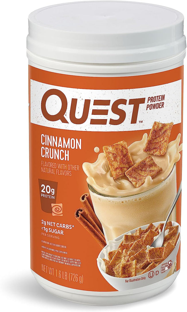 Cinnamon Crunch Protein Powder, High Protein, Low Carb, Gluten Free, Soy Free, 1.6 Pound