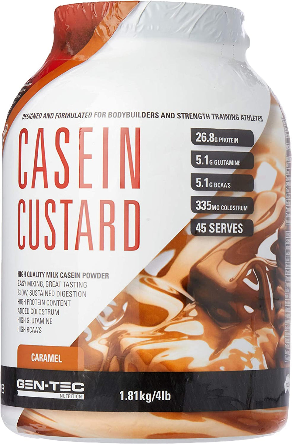 Casein Custard Caramel Powder, 1.8 Kilograms