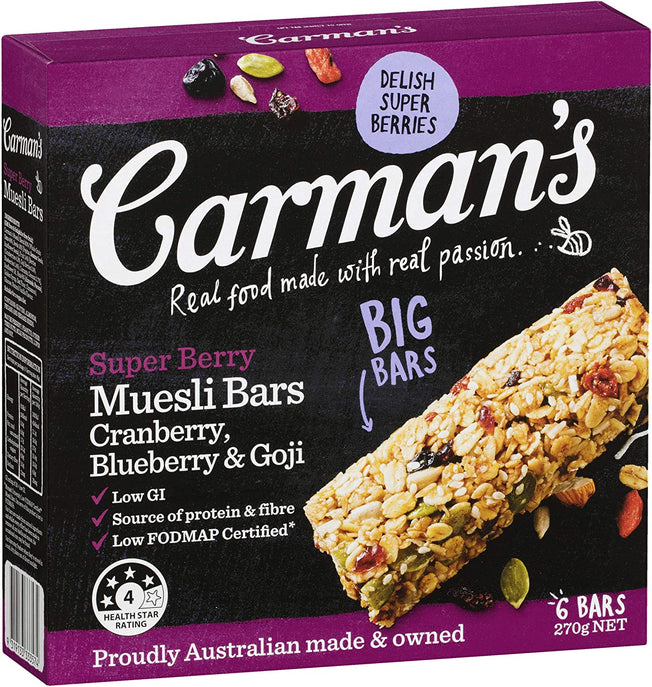 Muesli Bar Super Berry, 6-Pack (270G)