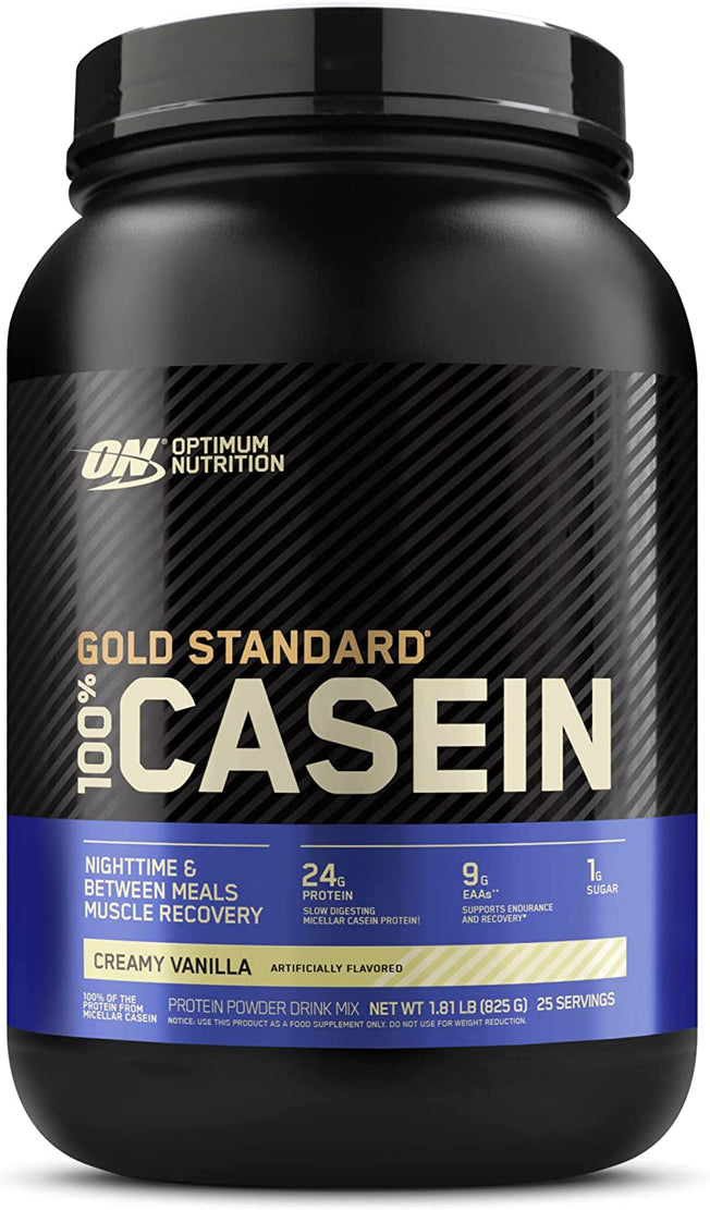 Gold Standard 100% Casein Protein Powder, Vanilla Flavour, 821G