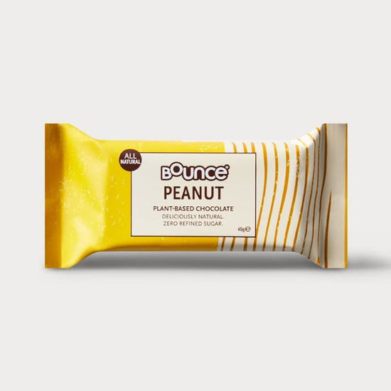 Peanut Choc Slab- Box of 15. Plant Based Chocolate, Gluten Free Chocolate Treats and Healthy Snacks. Snack Healthy with  Chocolates, Protein Balls, Bars, Snacks & Powders. Chocolate Gift